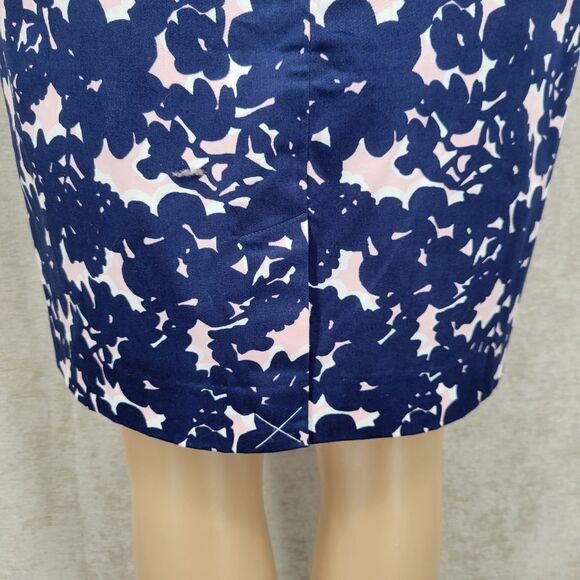 Talbots Floral Navy and Pink Women's Skirt NEW - Picture 5 of 9
